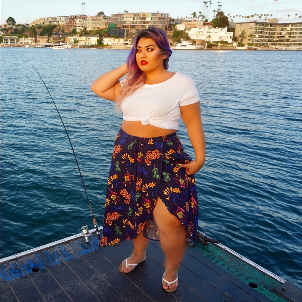Blue skirt